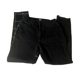 BDG Urban Outfitters Womens Mom High-Rise Jeans Waist 27 Black/Checkered Pattern